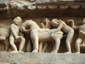 Khajuraho temple carving